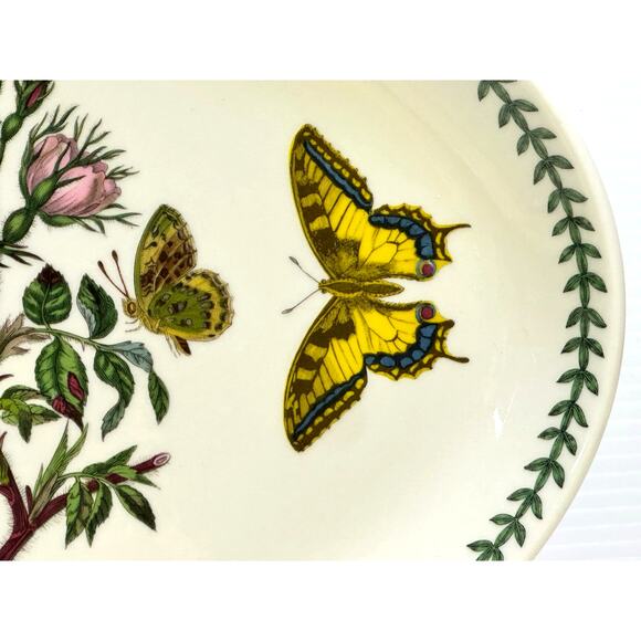 Portmeirion Vintage Botanic Garden England 13" Dog Rose Oval Steak Platter - Picture 4 of 6